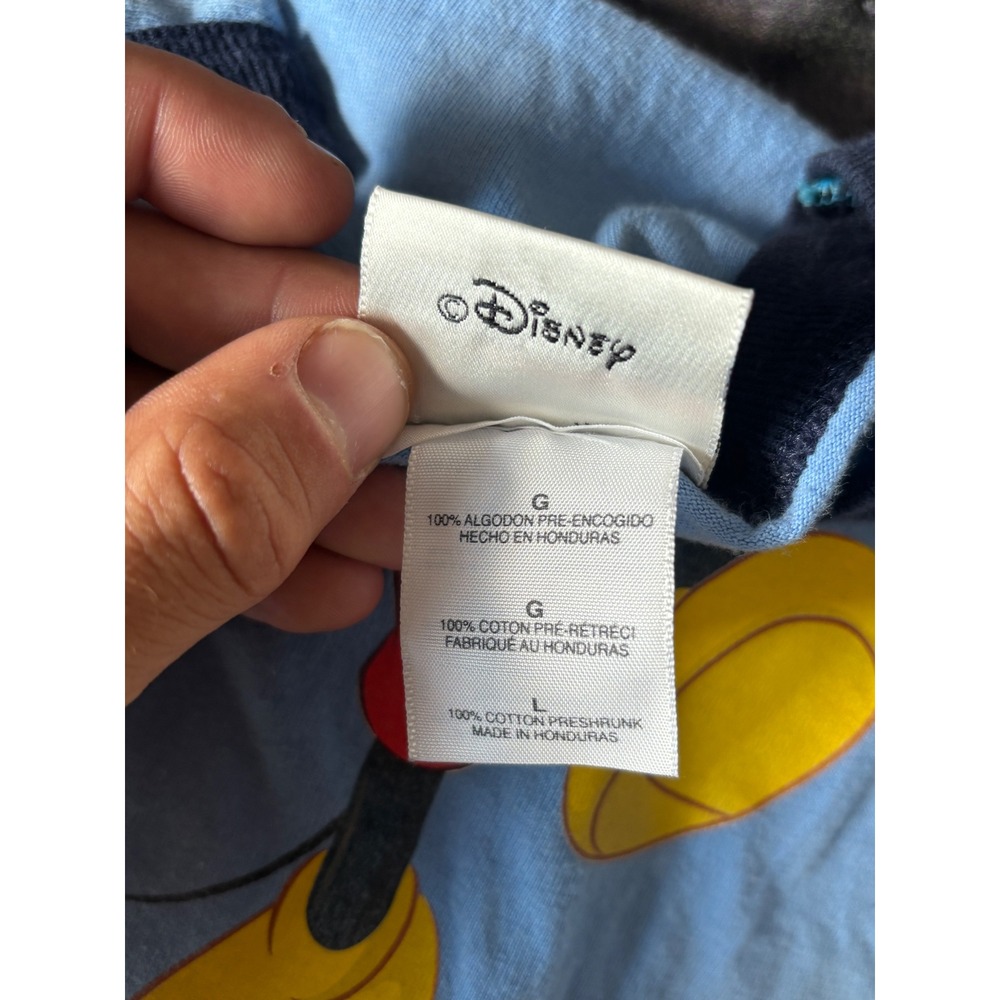 Disney College Program CareerStart Mickey Mouse Ringer T Shirt Blue Y2K Large - Picture 3 of 6